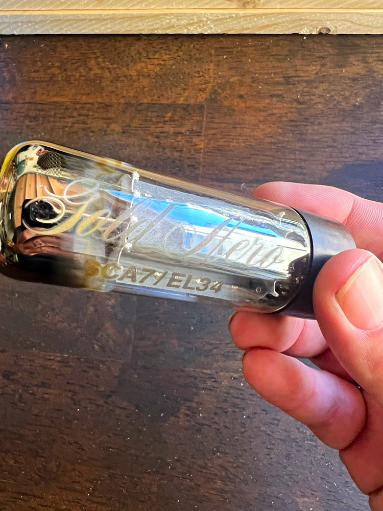 Gold Aero 6CA7 Vacuum Tube Electronic Glass Tube, Model/MPN 6CA7