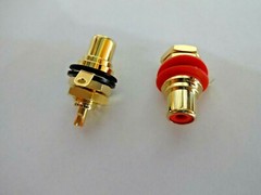 GOLD PLATED RCA JACK SET FITS HAFLER PHASE LINEAR AND MANY MORE