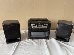 JVC PC-XC11 CD Boom Box – AM/FM – Dual Cassette – 3 Disc Changer w/ Remote