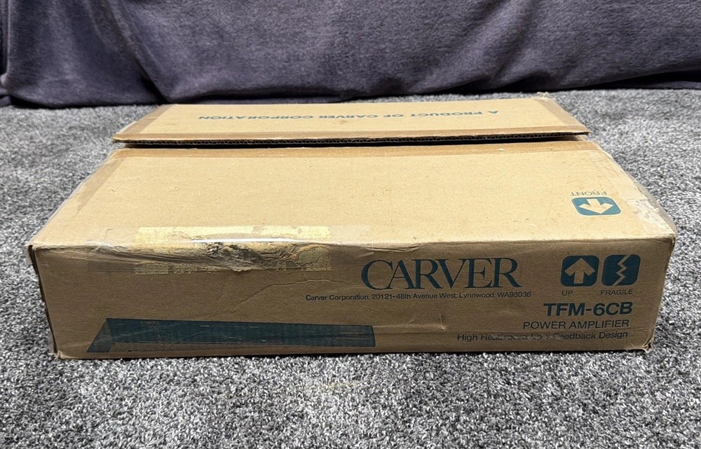 VTG CARVER TFM-6CB High Current Power Amplifier BRAND NEW w/Shipping Box NOS