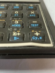 Vintage HP-15C Black Silver Portable Programmable Scientific Calculator