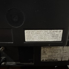 VINTAGE SHARP Linytron 13C-M100 13″ ANALOG CRT COLOR TV Gaming 1993 W/ Remote