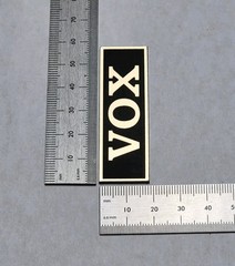 VOX Amplifier Badge Logo Emblem Custom Made Brushed Gold