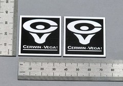 Cerwin Vega CV D3/ D Series Speaker Badge Logo Emblem Premium Silver W/ Adhesive