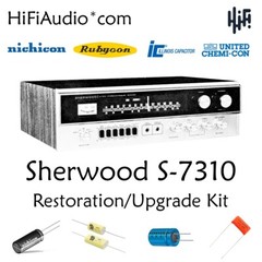 Sherwood S7310 restoration recap repair service rebuild kit filter capacitor