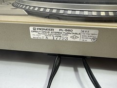 Pioneer PL-560 Quartz PLL Full Automatic Direct Drive Turntable Tested Works