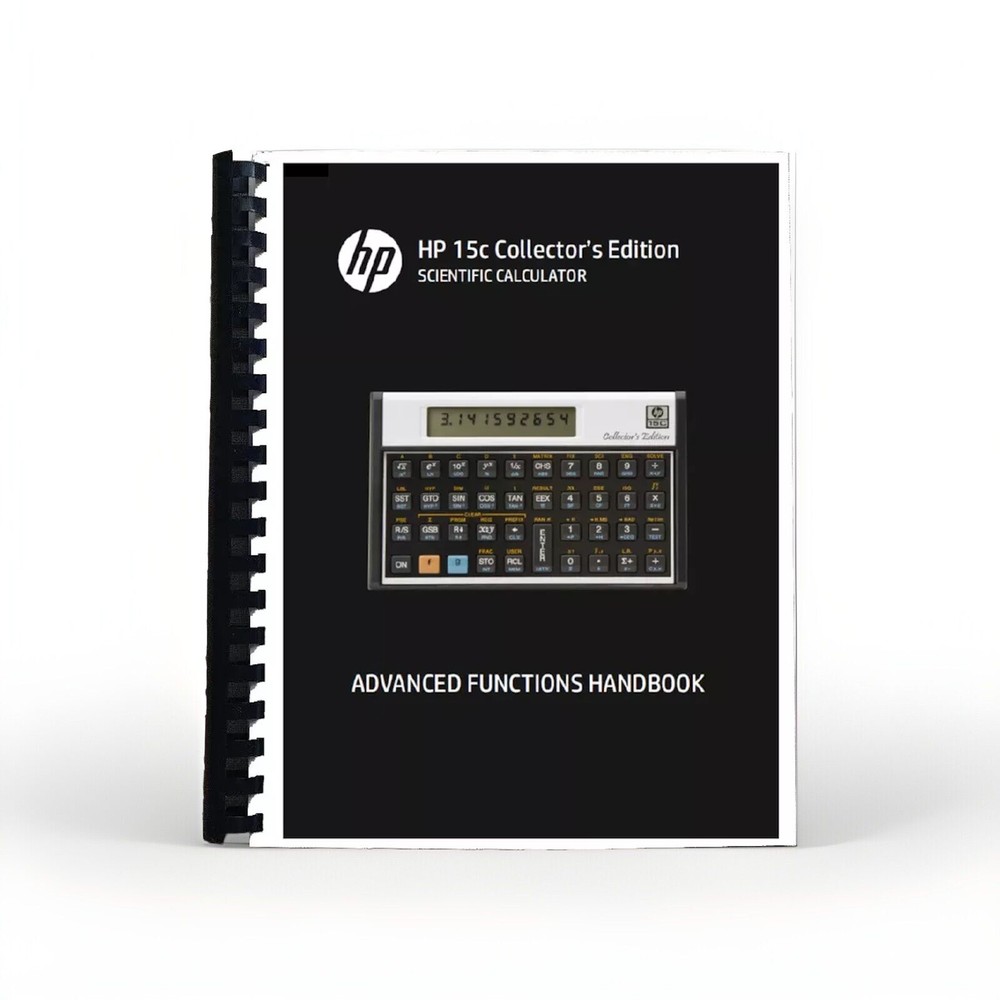 HP-15C Collector’s Edition Scientific Calculator Advanced Functions Handbook