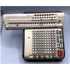 Vintage Monroe CSA-10 Mechanical Calculator Electric Adding Machine Cord & Cover