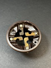 NA-ALD 4 Pin Bakelite Twist Lock Tube Socket Vintage HAM Radio