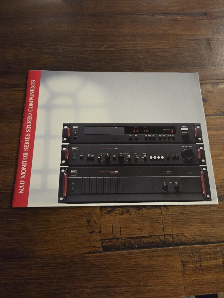 NAD Monitor Series Stereo Components – Sales Brochure – 38 pages – 1989