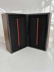 Vintage Pair Of J.C. PENNEY SPEAKERS Orange Stripe Nice Made In Japan 16 Ohm