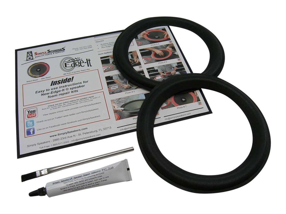 8″ Genesis 1, 2, 3, 4, 33, 11, 210, 22, Foam Speaker Repair Kit FSK-828 (PAIR)