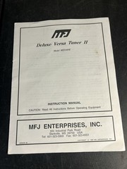 MFJ-949E Deluxe Versa Tuner II Manual