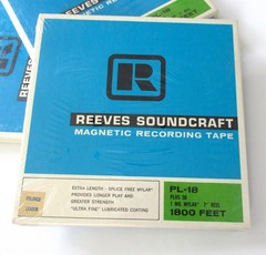 (3) Vintage Reeves Soundcraft PL-18 Reel To Reel Tapes 7″ 1800 Ft New NOS Sealed