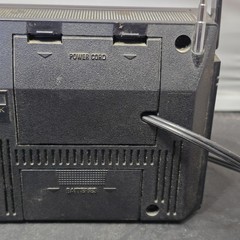Vintage GE 7-2660D AM FM Two-Way Power Portable Radio AC DC Black Malaysia