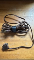 Vintage Tube Radio 2-Pin Power Cord Brown Original 125V