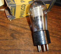 vintag Philco 24 radio audio amplifier vacuum Globe shape 24/24A