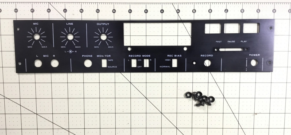 Teac 3300 3300-10 Reel to Reel Front Lower Panel Genuine TEAC Part – NICE!