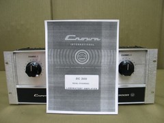 Crown DC-300A Dual Channel Vintage Monster Amplifier ( Circa 1973 ) Tech Tested