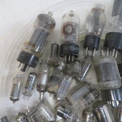 Lot of VTG Vacuum Tubes GE Tung-Sol Raytheon Radio Amp Valves Bulk – for Parts