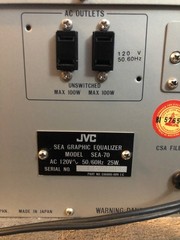 Vintage JVC Victor SEA-70 Graphic Equalizer 12-Band Stereo