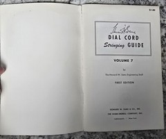 Dial Cord Stringing Guide, DC-7 ▪︎ Sam’s Photofacts, 1st/1st, 1959