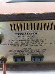 Realistic 31-2058 STA-225 AM/FM Radio Stereo Receiver TESTED EB-20440