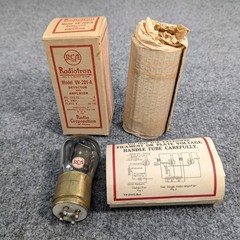 1920s Era RCA Radiotron UV201A Detector Amplifier Tube in the Box NOS G2U