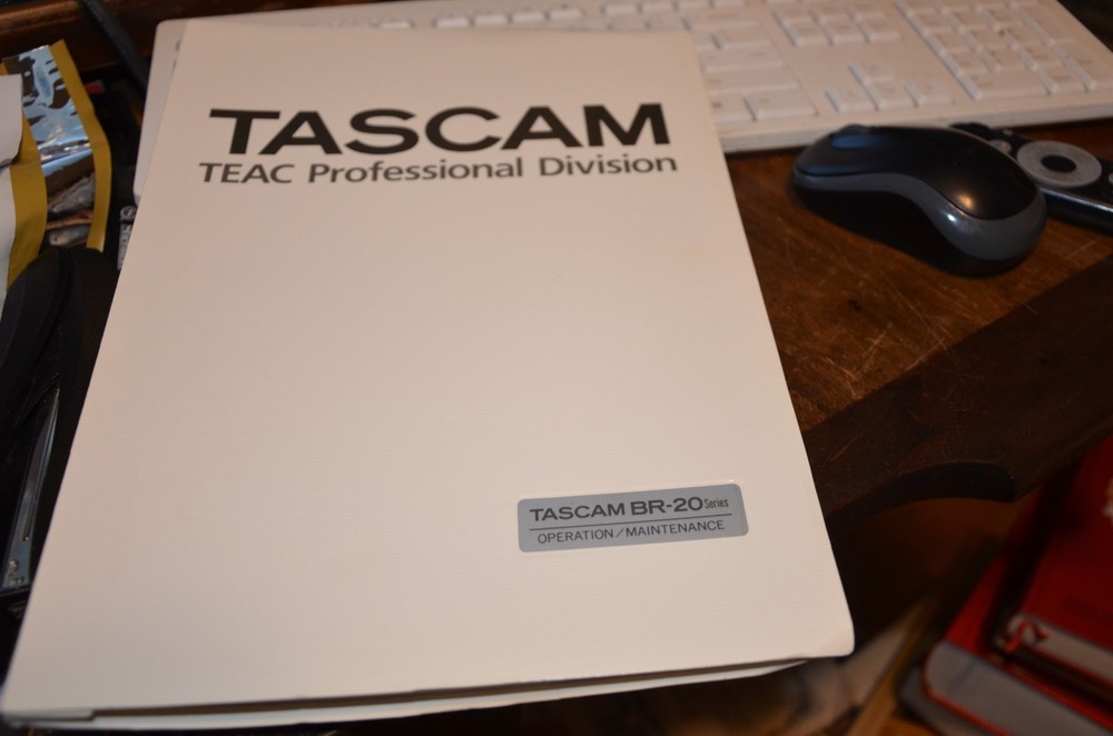 TASCAM BR-20 Series Operation & Maintenance Manual Original TEAC Professional Bi