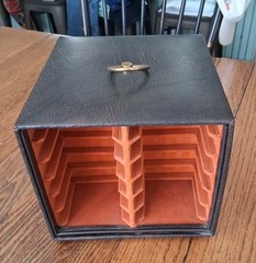 Vintage Savoy 8 Track Tape Carousel Rack 24 Slot Spinner MCM Brown USA A38