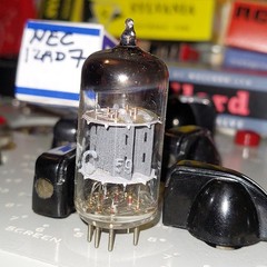 1x TV7D/U RTest Gm&mA 1959 NEC 12AD7 Matched Plates 1.83% Low-Noise 12AX7 Tube