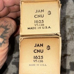 Stromberg-Carlson JAN-CNU-1625 VT-136 1625 Vacuum Tube Electron Tube