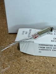NOS NIB Sleeve of 5 Raytheon 6418 Sub Minature Vacuum Power Pentode Tubes