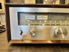 Kenwood KT-7500 AM-FM Stereo Tuner Silver Face w/ Wood Case