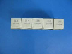 (1) Electron Tube GE JAN 5670w Twin Triode Vacuum tubes. NOS