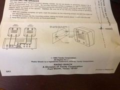 Pair Of New 1993 Radio Shack Indoor/Outdoor Mounted Speakers Cat. No. 40-1248B