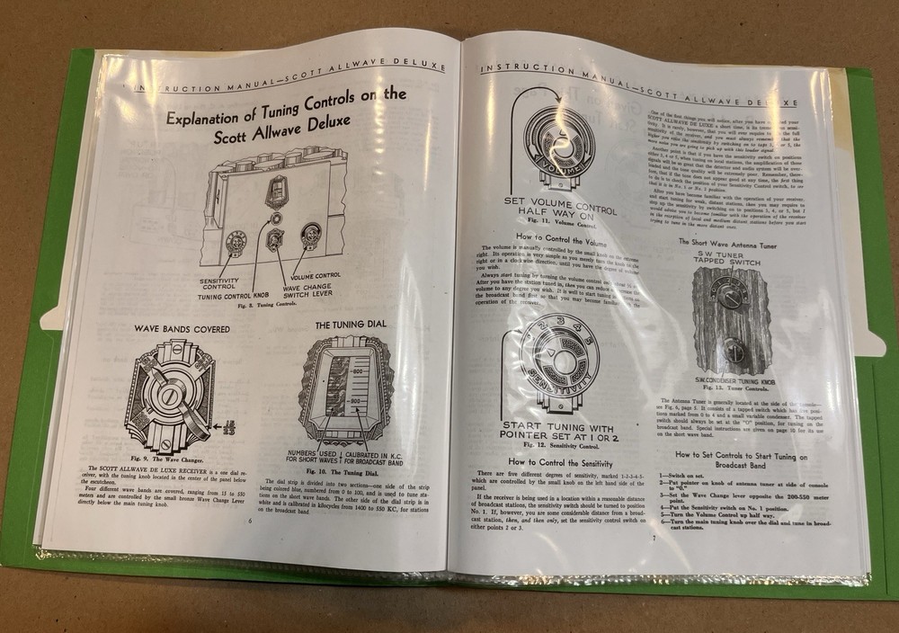 EH Scott Allwave Deluxe 12 Instruction Manual Copy – Excellent – 20 Pages