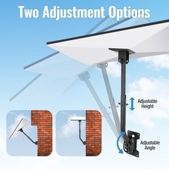 Starlink Gen 3 Mount, Heavy Duty Wall/Roof Mounting Bracket Kit, Adjustable Stan
