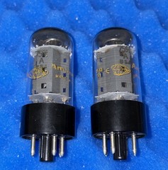 TWO Amperex 7591A Tubes / Amplitrex Tested / One SUPER STRONG, Two Good Singles