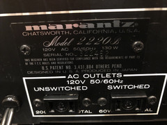 Marantz 2220B AM/FM Stereo Receiver 20 WPC Open Box perfect working condition