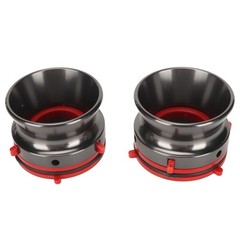 1 Pair NAB Hub Adapters Professional Polished Aluminum Reel To Reel Tape Opener