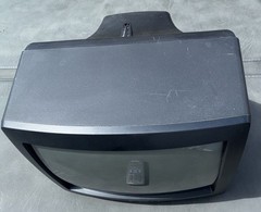 Vintage 1999 Sharp 13L-M100 CRT TV Front Inputs Retro Gaming w Remote & Antenna