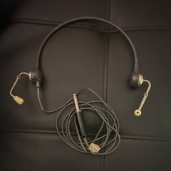 Concord CAPT NO. 2 Headband Headphones 1/4″ Plug Black Silver Double Earpiece