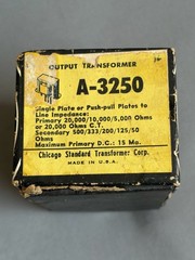 Stancor Output Transformer A-3250 With Box Primary 20K CT/10K/5K ohm see photos