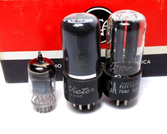 RCA 1960s’ Fender Champ 5F1 Tweed Amp Tubes Set 6V6GT 5Y3GT 12AX7A USED-TEST NOS