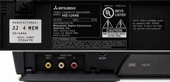 Mitsubishi HS-U446 VCR Stereo HiFi AV w/Remote Tested Working Great (Nice Unit)