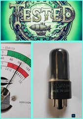 Sylvania 12SA7GT Smoked Glass Vacuum Tube TESTED 100 No Shorts/Leak NOS Strength