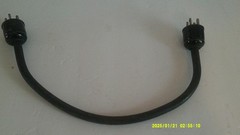 Vintage Male to Male Cable Mount Amphenol Plug 4-pin, Leslie Hammond 18″