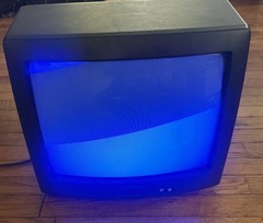 Vintage Sharp 13″ Retro Gaming Color TV 13N-M100B Front AV Tested Working 120 V
