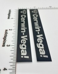Cerwin Vega Silver Speaker Badge Emblem Custom Made Aluminum AT-8 AT-10 AT-15